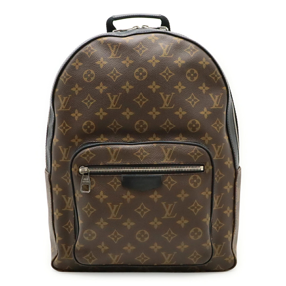 LOUIS VUITTON Monogram Macassar Brown Josh Backpack Rucksack Shoulder Bag